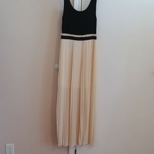 Black and cream custom made dress